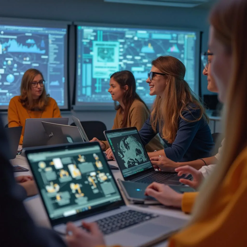 Sesión de capacitación interactiva en herramientas de IA